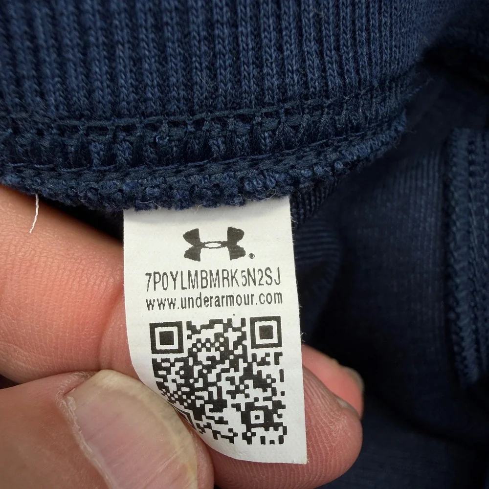 Under Armour Joggers Mens XXL Blue 1347273 Fitted Heathered Athletic Sweatpants